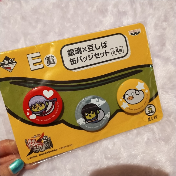 Rare Gintama × Mameshiba Tin Badges
